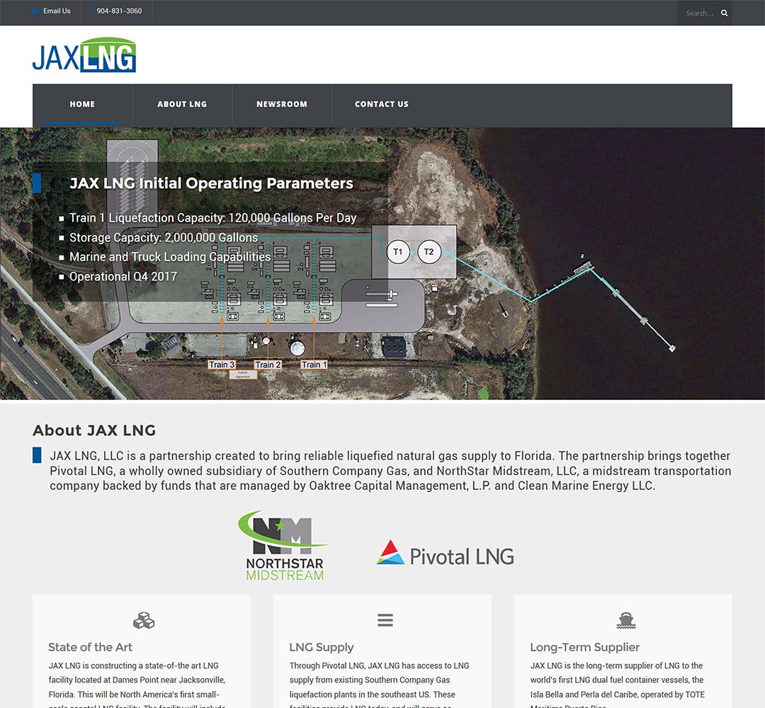 JAX LNG Website