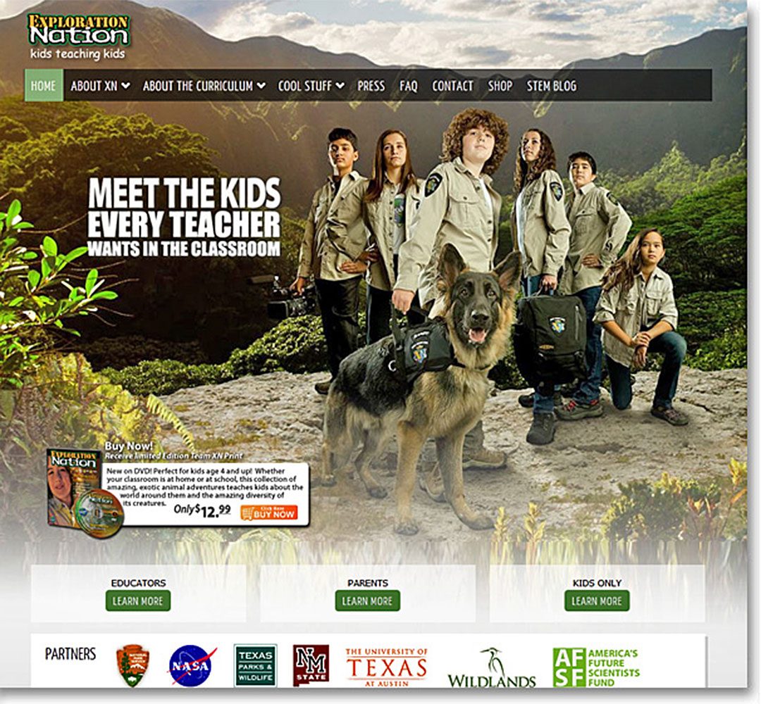 Exploration Nation website