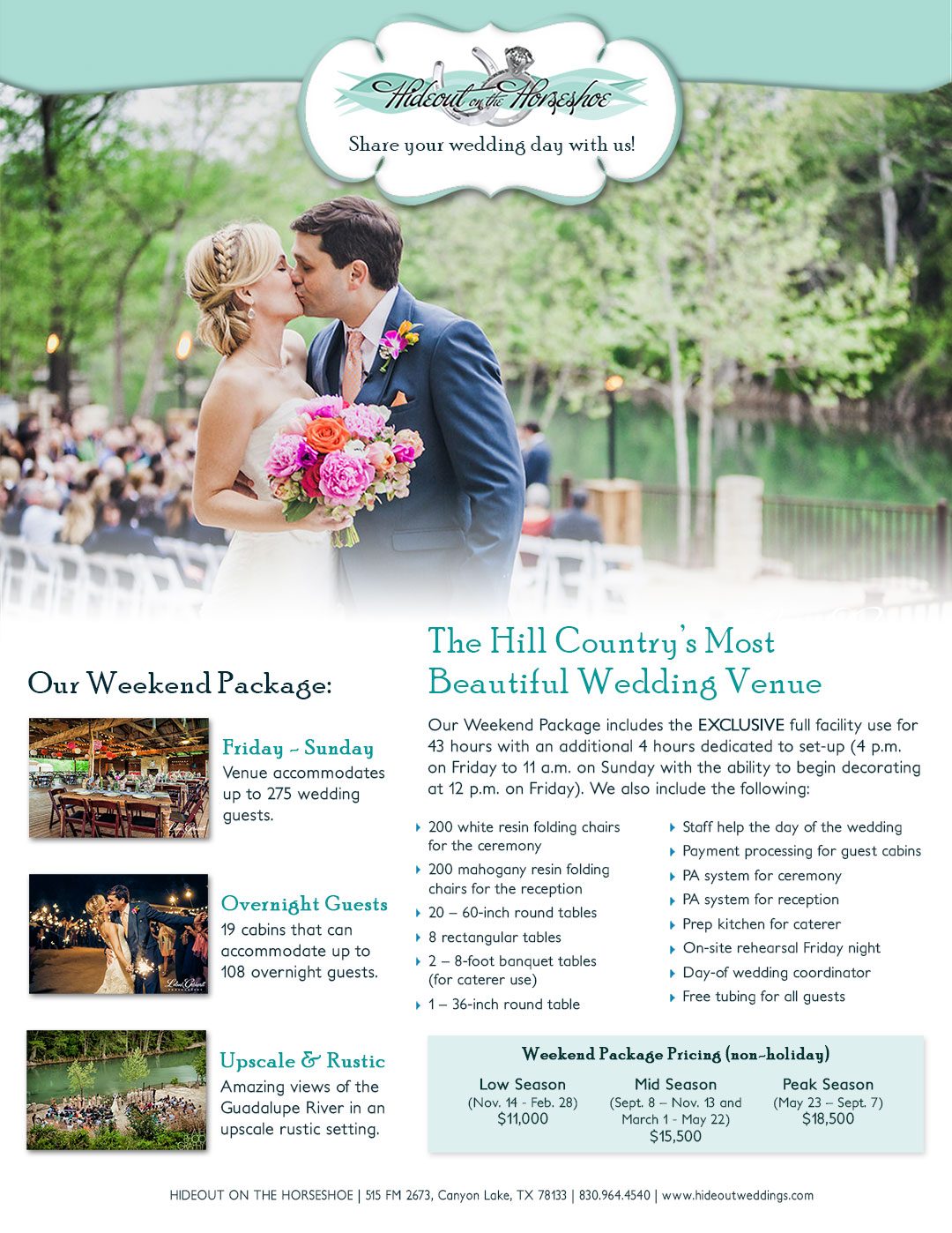 Wedding Fact Sheet
